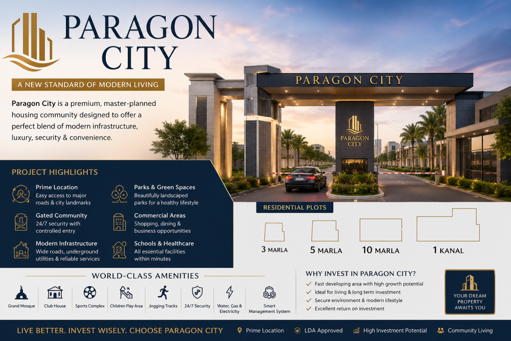 Paragon City Lahore - Complete Guide to Location, Lifestyle, Investment & Modern Living